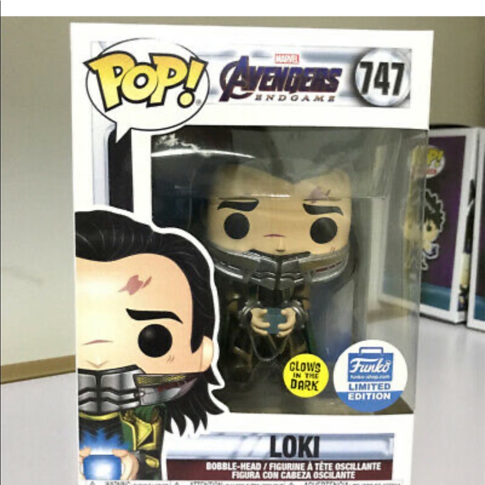 Loki with Tesseract Funkopop with case